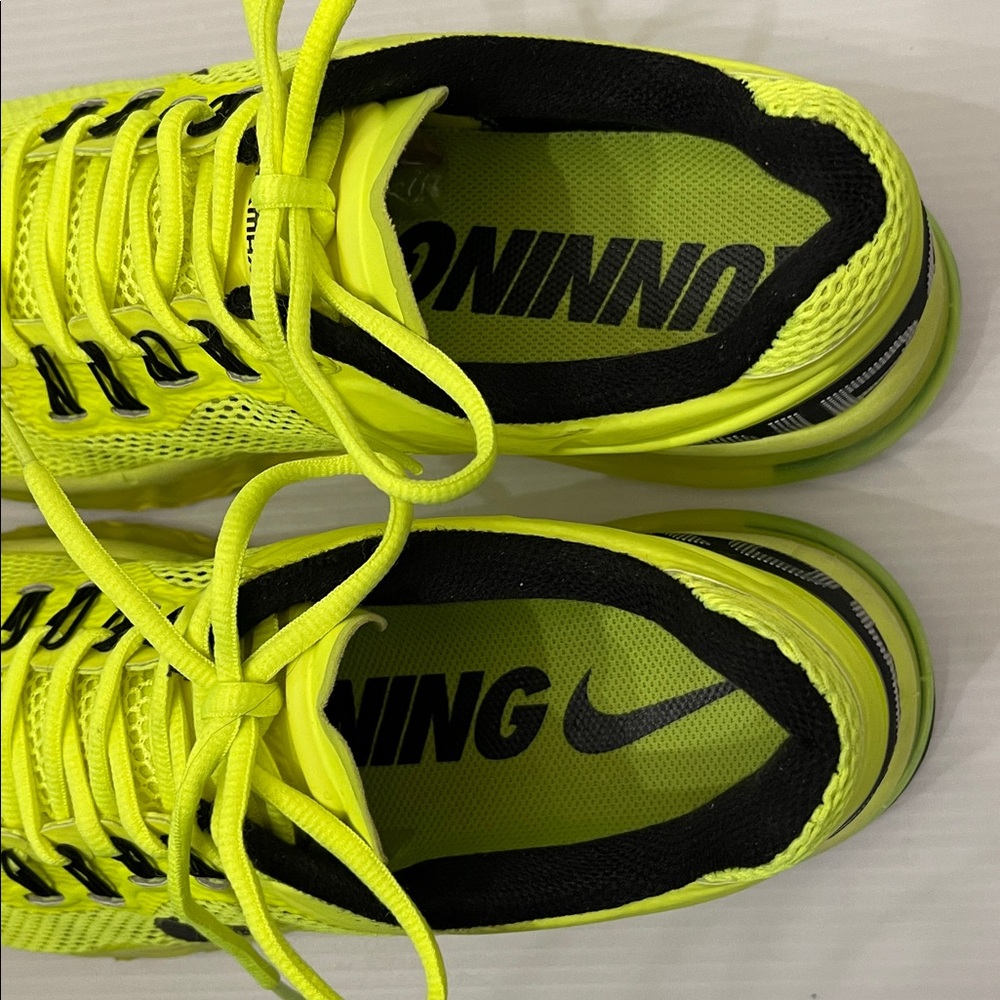 NIKE AIR MAX 2012 VOLT NEON SNEAKERS MENS SIZE 11.5 - Picture 7 of 14